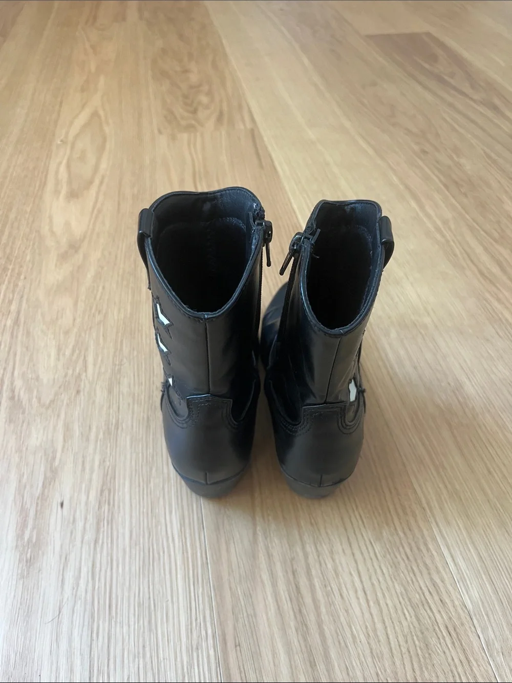 Art Class Girls Margot Western Boots Black Star Accent size 1